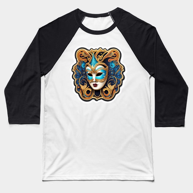 mask Baseball T-Shirt by dorfonb